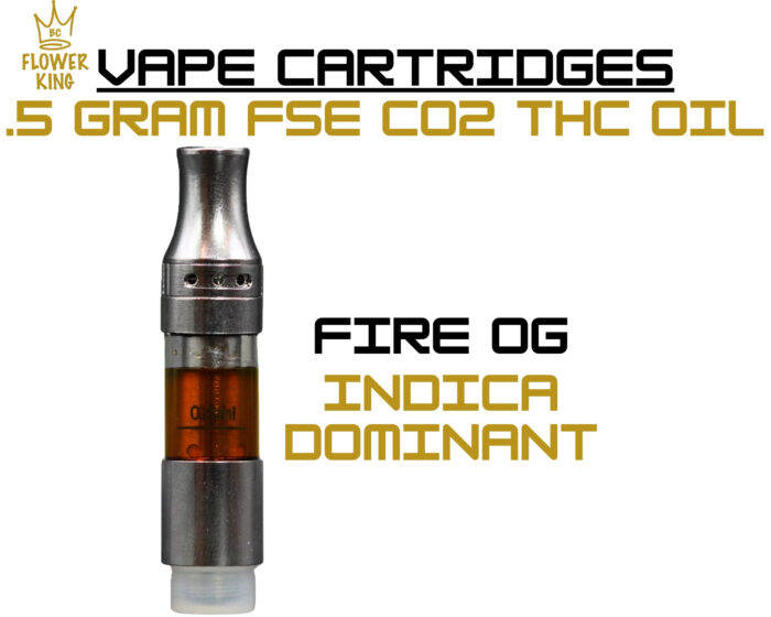 FSE Co2 Oil Vape Cartridge <br> Fire OG (.5 Gram) <br> Indica Dominant - Image 1