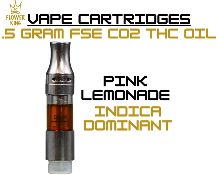 FSE Co2 Oil Vape Cartridge <br> Pink Lemonade (.5 Gram) <br> Indica Dominant - Image 1
