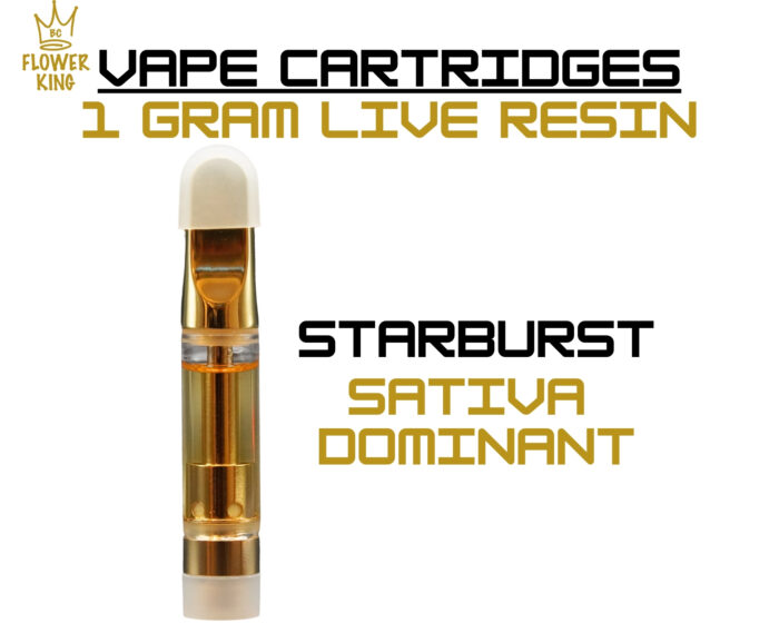 Live Resin Vape Cartridge <br> Starburst (1 gram) <br> Sativa Dominant - Image 1