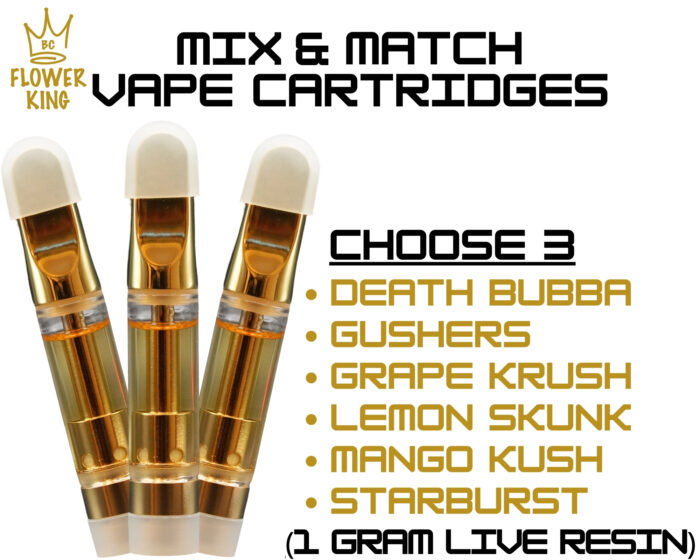 Mix & Match <br> 3 x 1g Live Resin Cartridges - Image 1