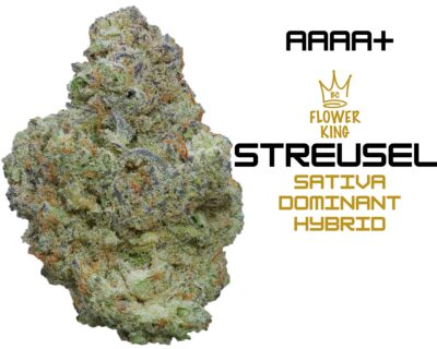 AAAA+ <br> Streusel <br> Sativa Dominant Hybrid