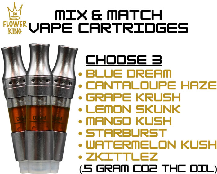 Mix & Match <br> 3 x .5g FSE CO2 Oil Cartridges - Image 1