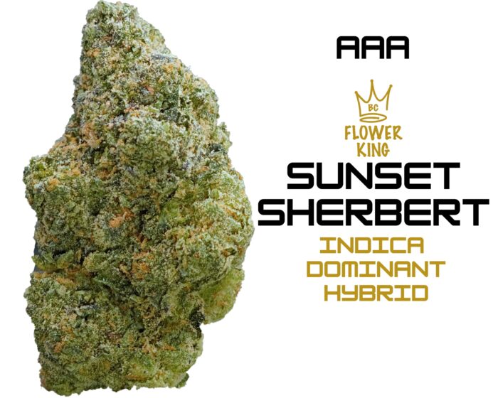 AAA <br> SUNSET SHERBERT <br> INDICA DOMINANT HYBRID - Image 1
