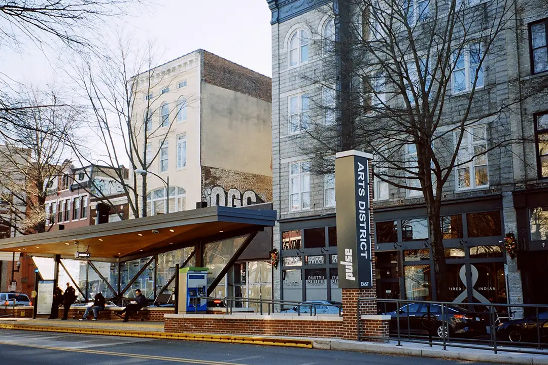 Courier scanning cannabis order for same-day delivery in Richmond