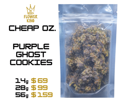 CHEAP OZ <br> PURPLE GHOST COOKIES <br> HYBRID